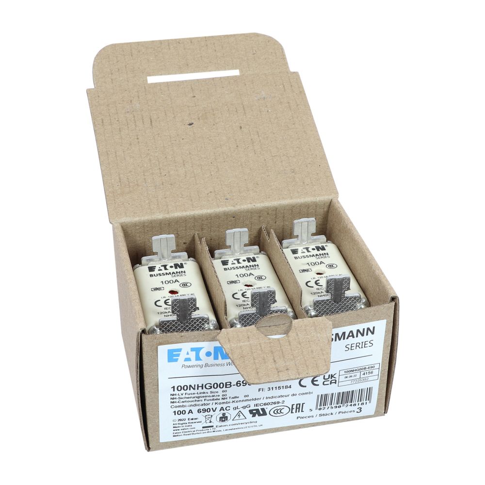 100A 690V FUSE NH00 gG D.I. FUSE
