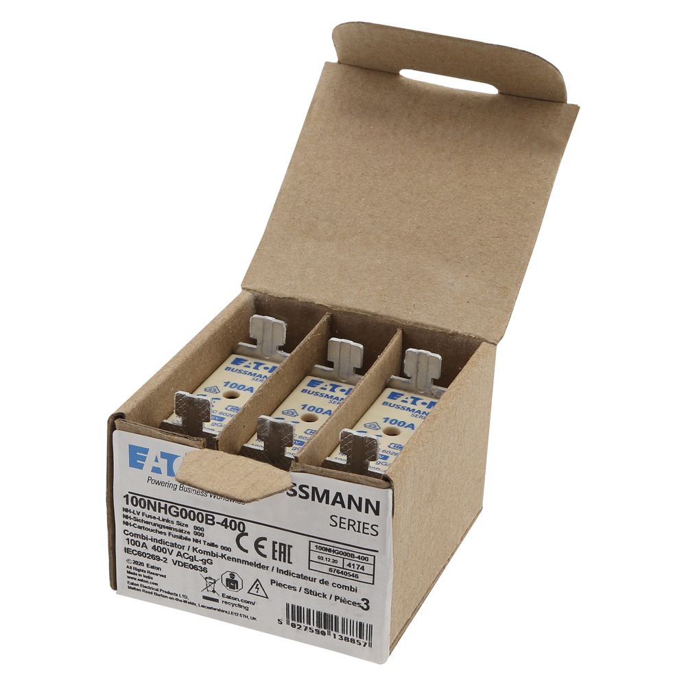 100A 400V GG/GL SIZE 000 NH FUSE